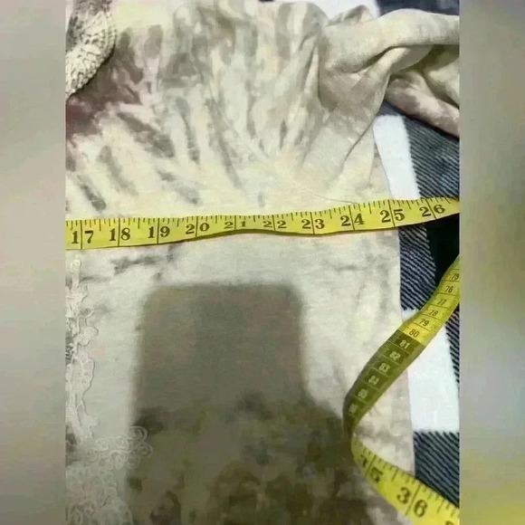 Women’ XL NWT LOGO LAVISH Hand Tie Dyed duster/jacket with lace and appliqués - Picture 8 of 8